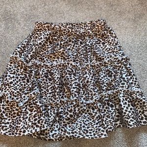 cheetah print skirt